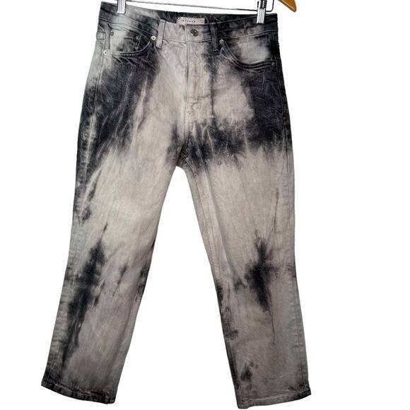 Topshop Reverse tie dye denim Pants size 30 - Picture 1 of 11